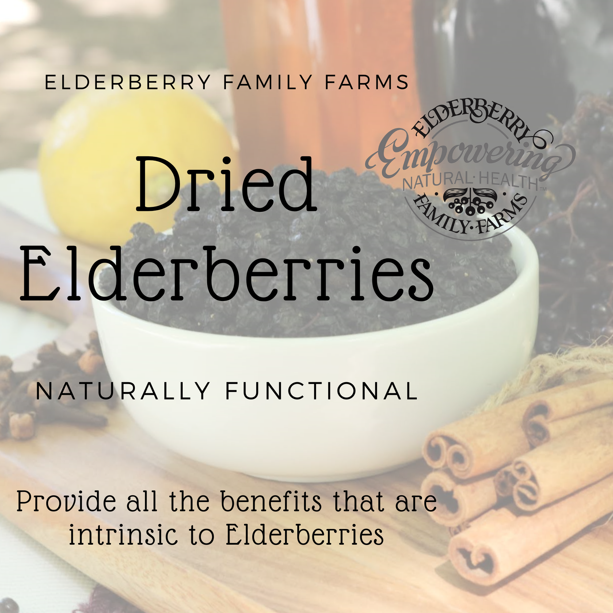 Whole Dried Elderberries - Image 2
