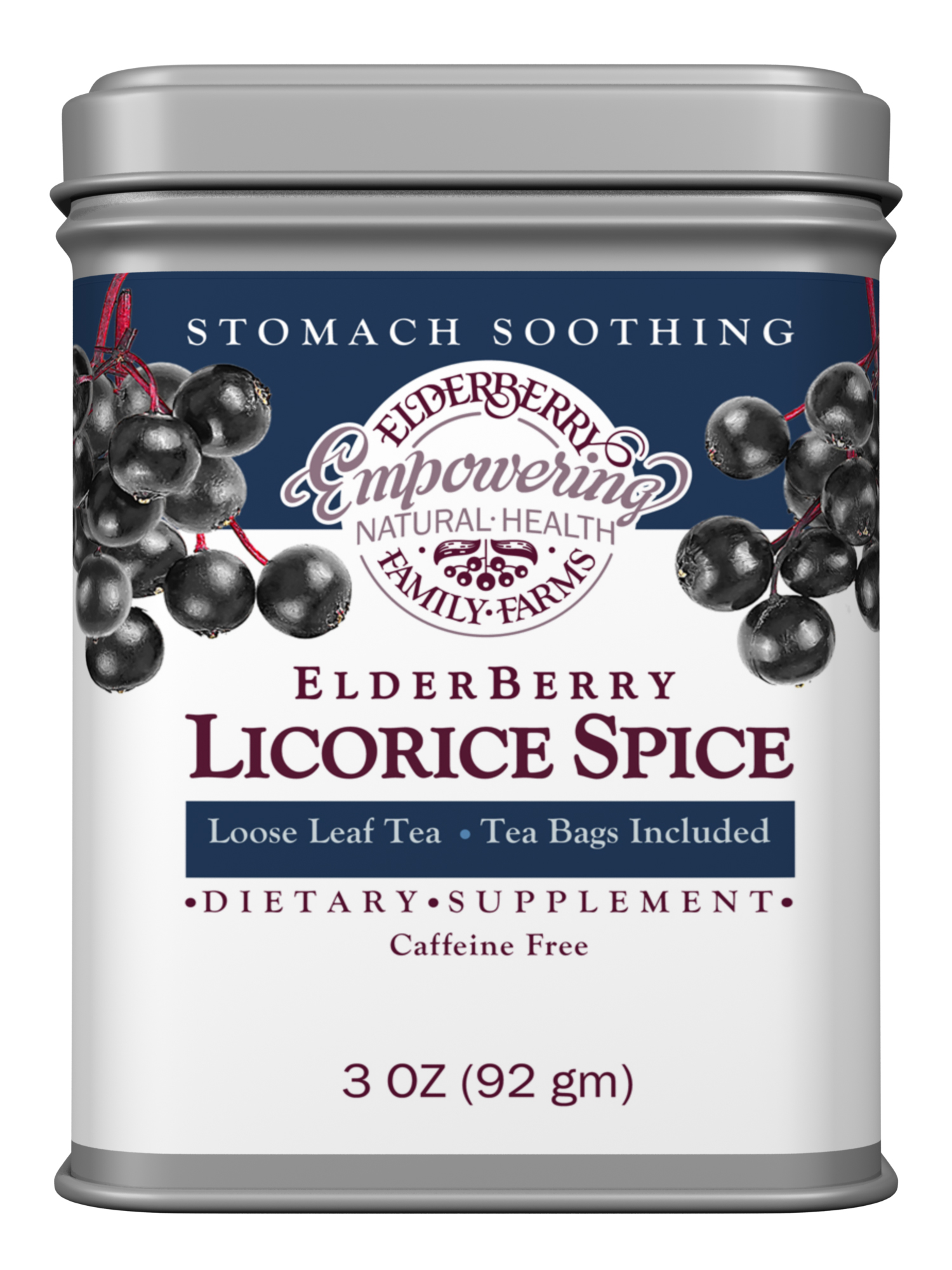 Elderberry Licorice Spice Tea Tin Elderberry Family Farms