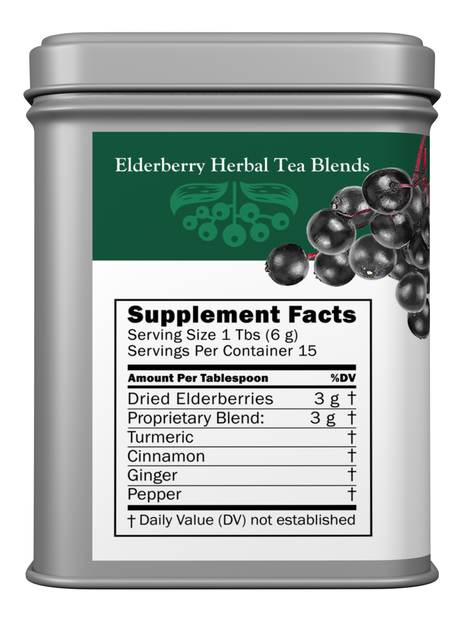 Elderberry Turmeric Golden Chai Tea Tin - Image 2