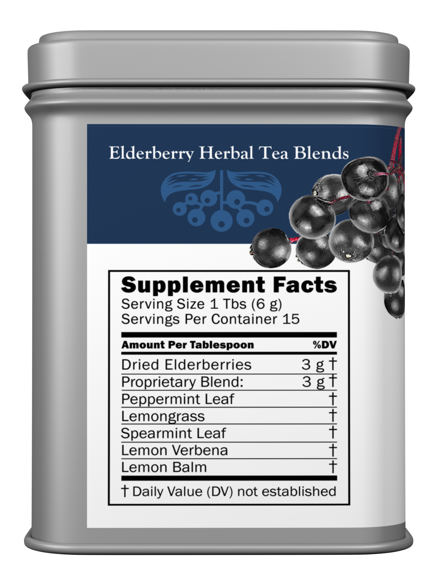 Elderberry Lemon Mint Tea Tin - Image 2
