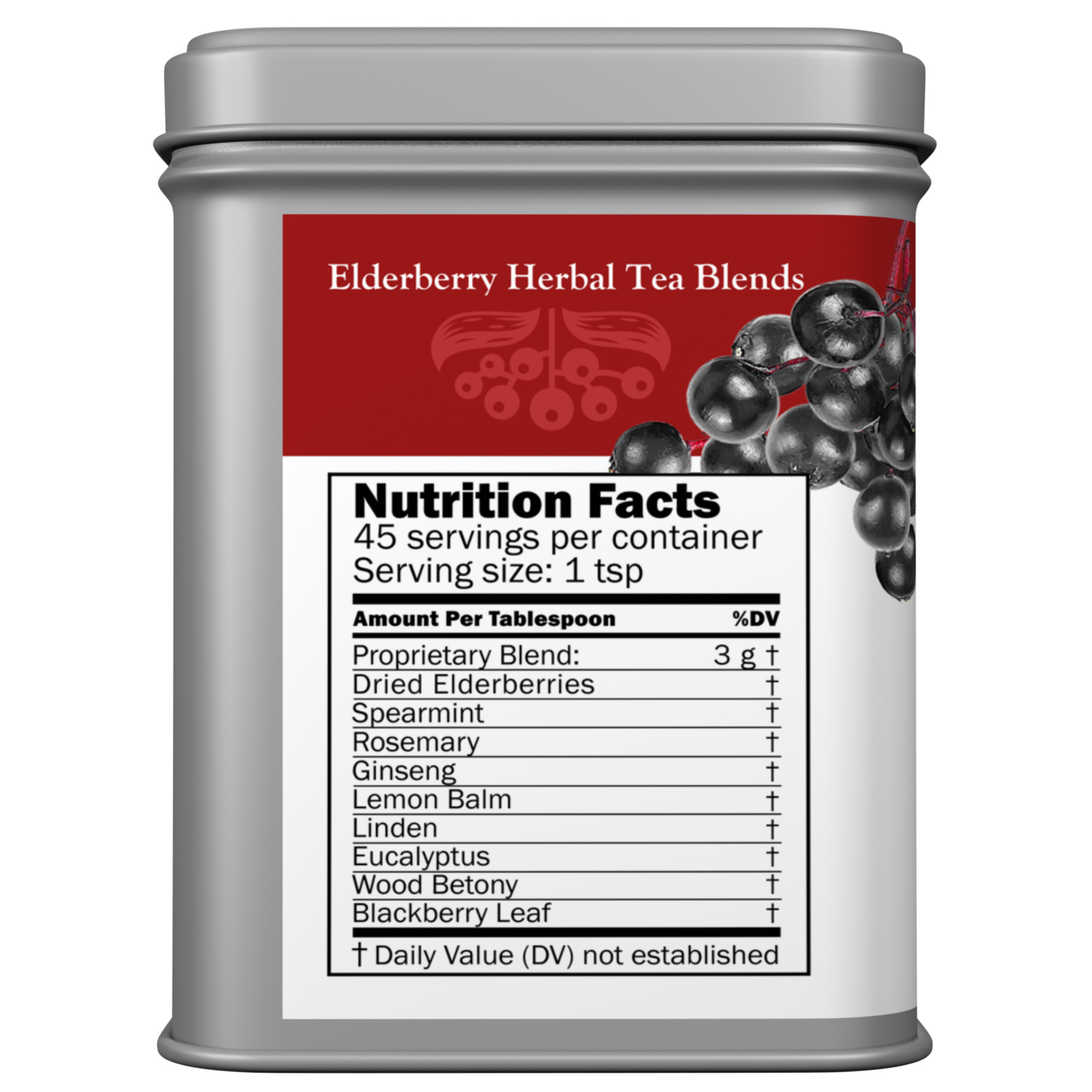 Elderberry Rosemary Ginseng Tea Tin - Image 2