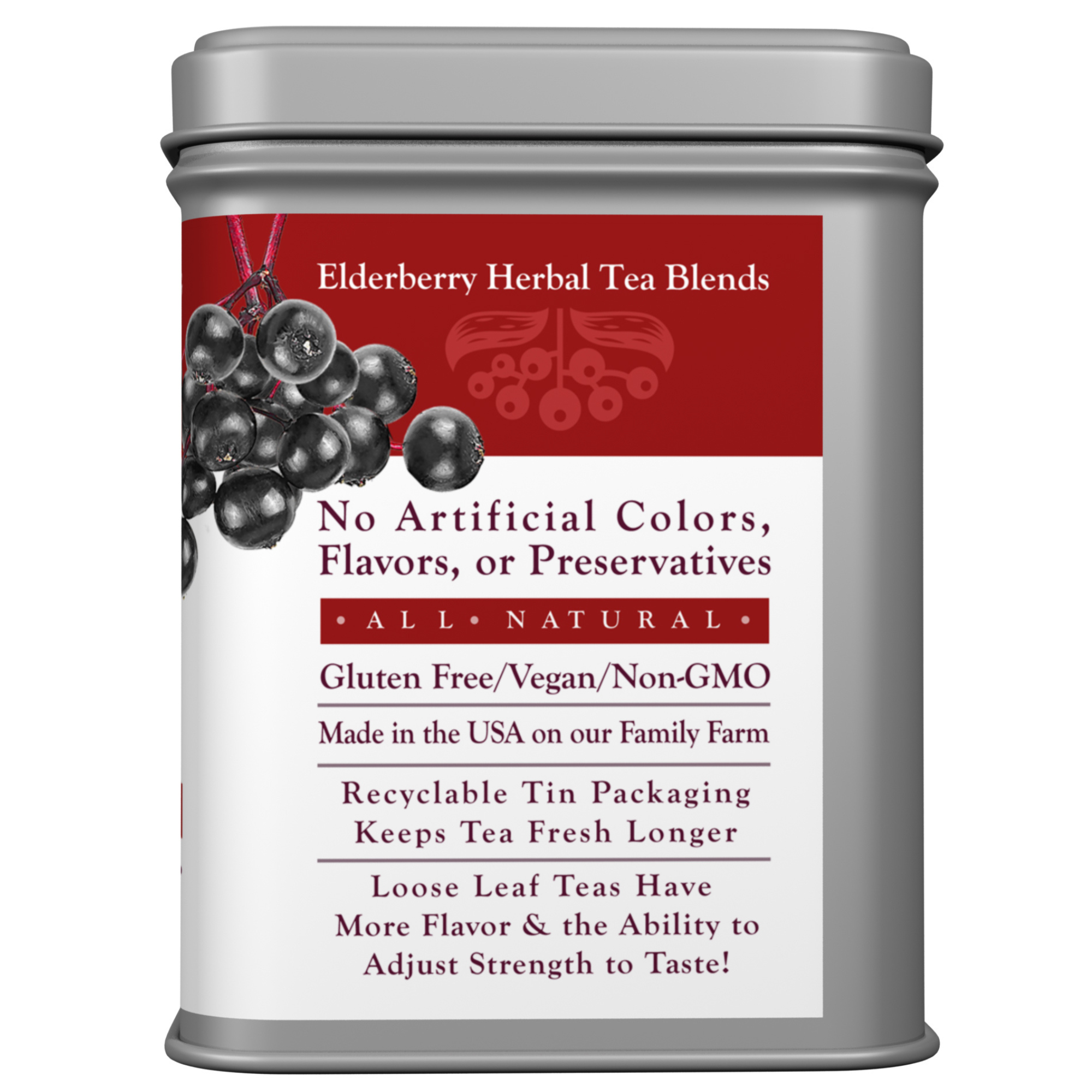 Elderberry Rosemary Ginseng Tea Tin - Image 3