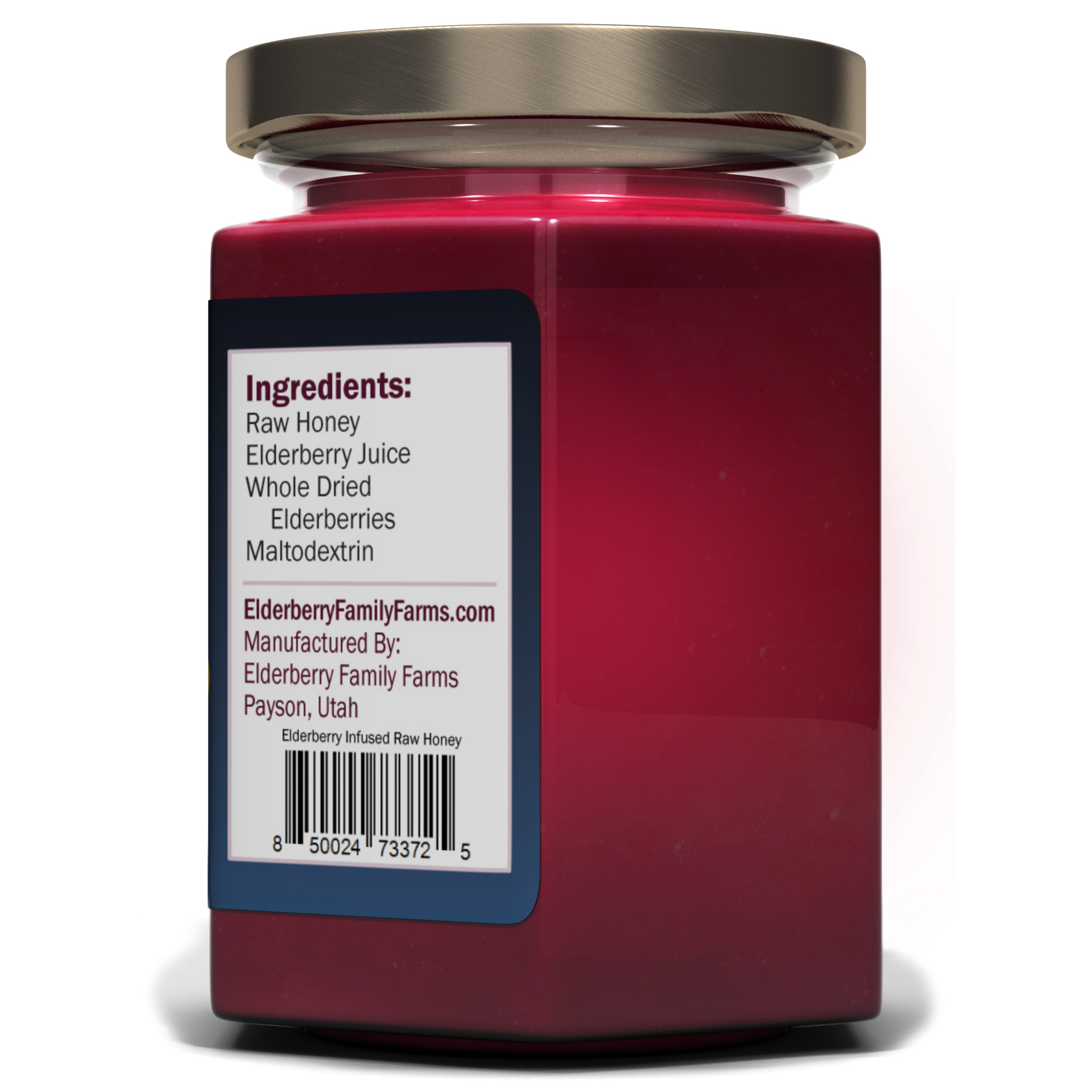 Elderberry Infused Raw Honey - Image 2