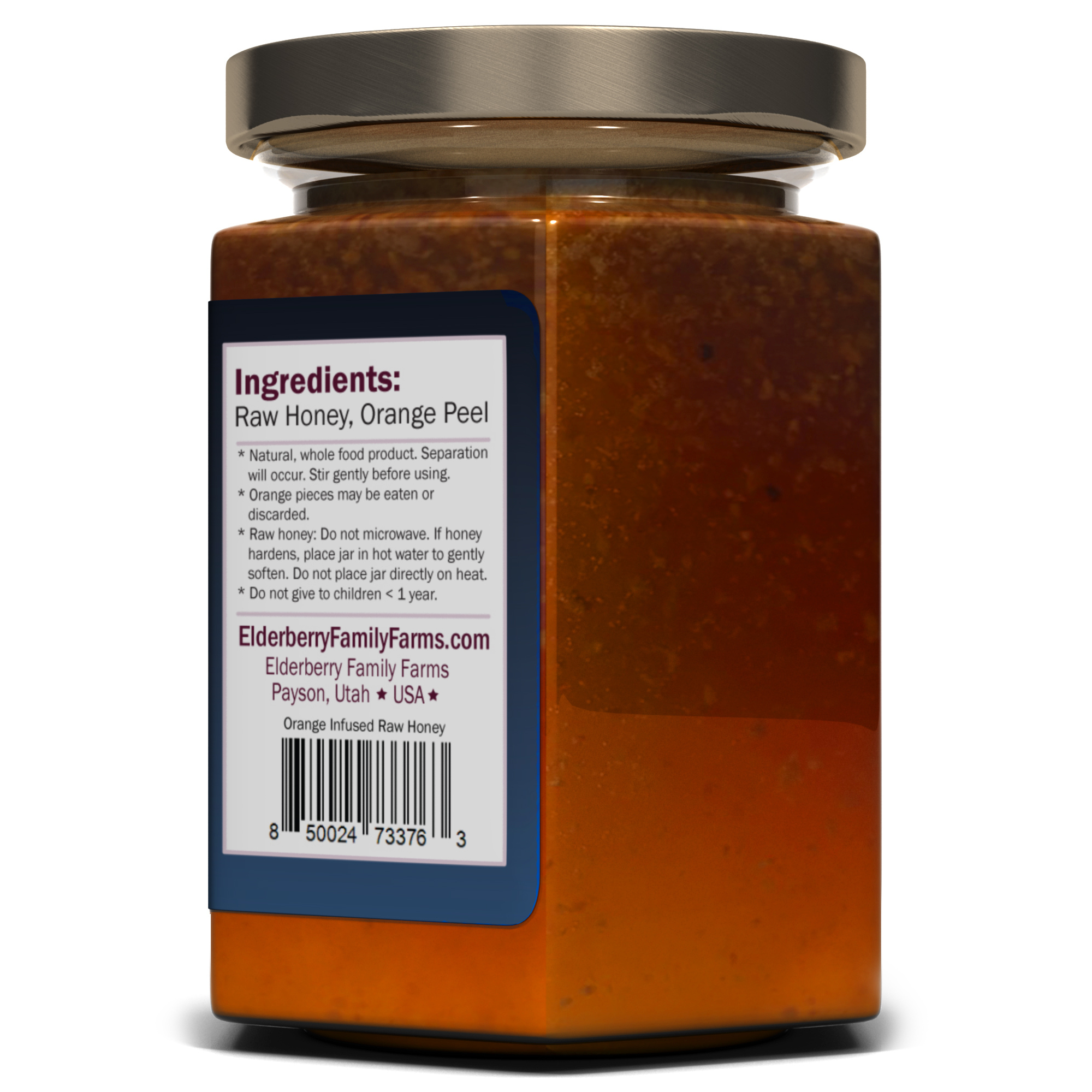 Orange Infused Raw Honey - Image 3
