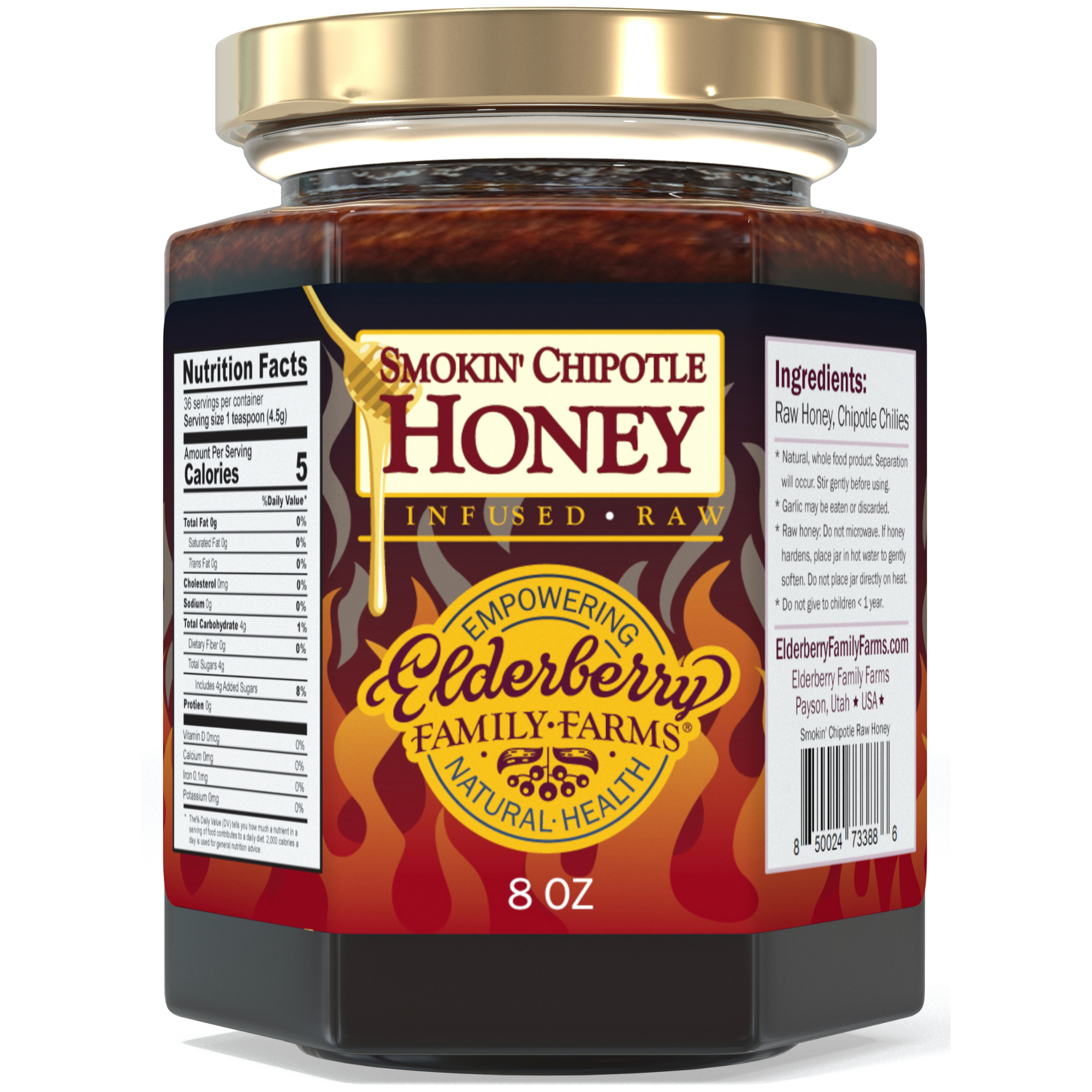 Smokin' Chipotle Raw Honey