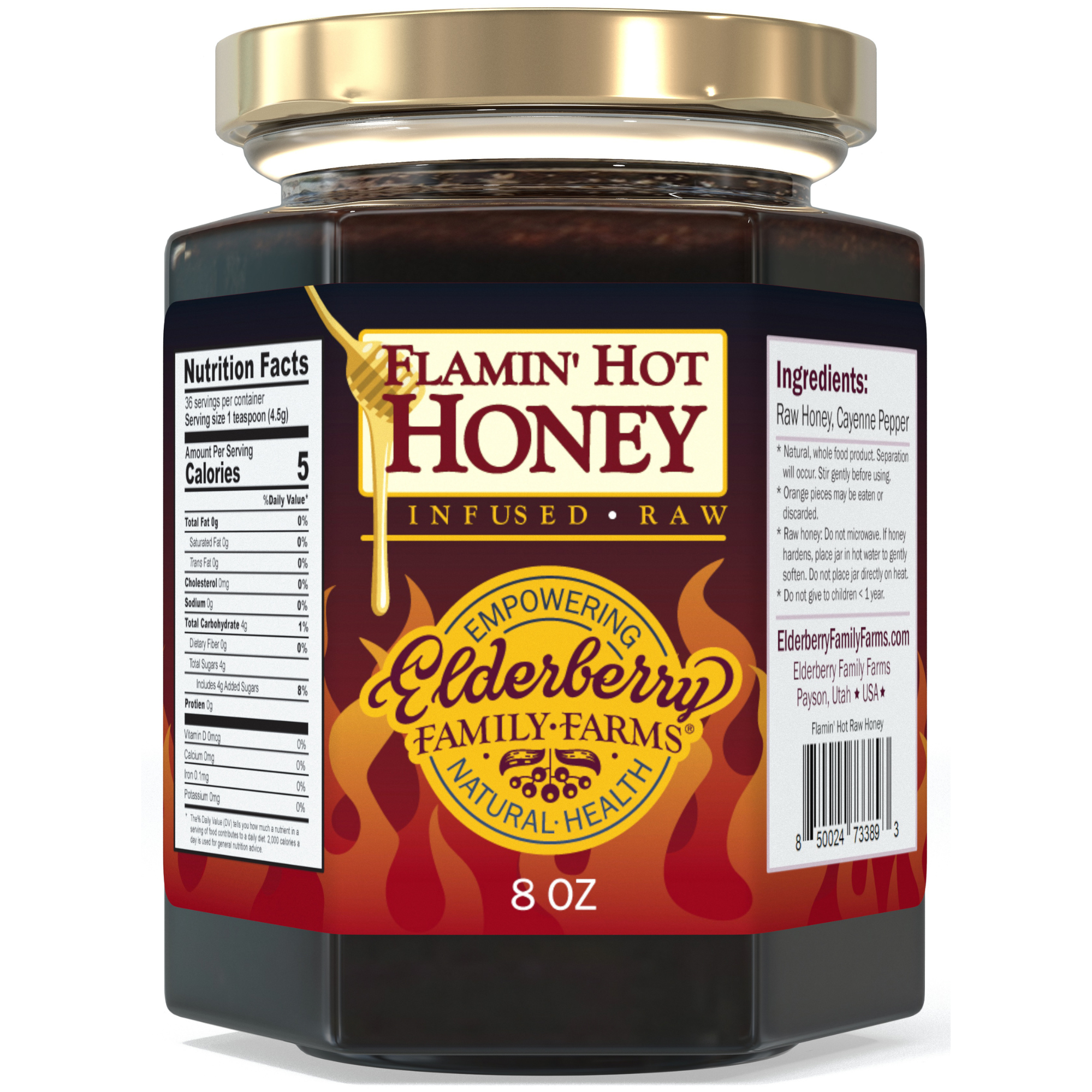 Flamin' Hot Raw Honey