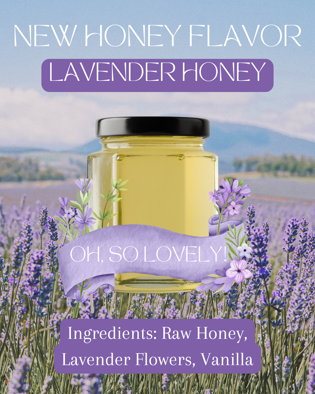Lavender Infused Raw Honey - Image 4