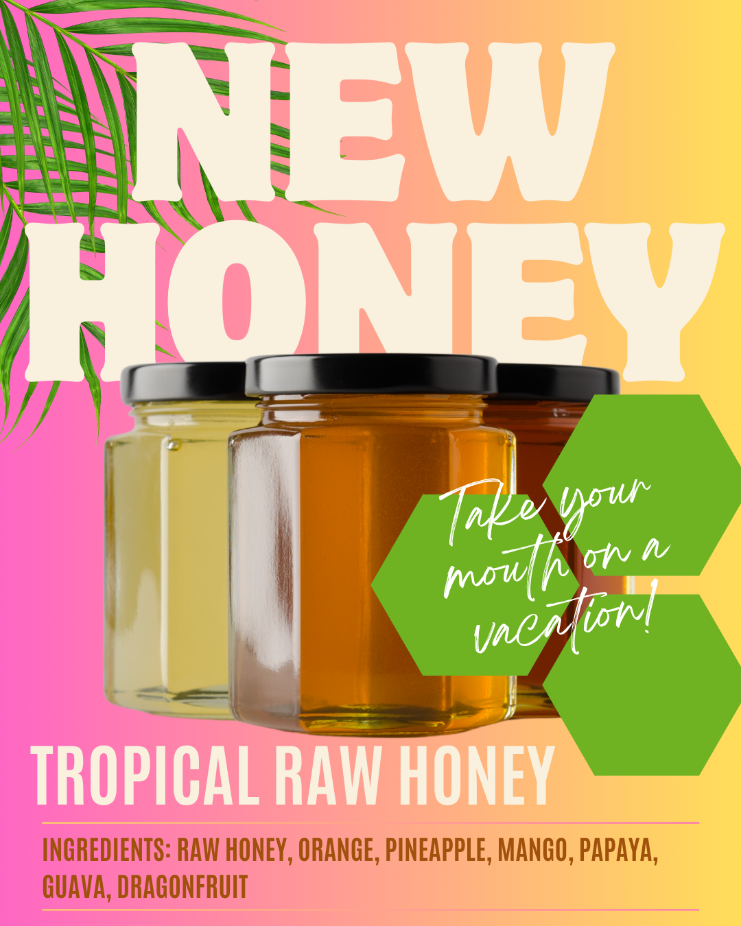 Tropical Infused Raw Honey - Image 5