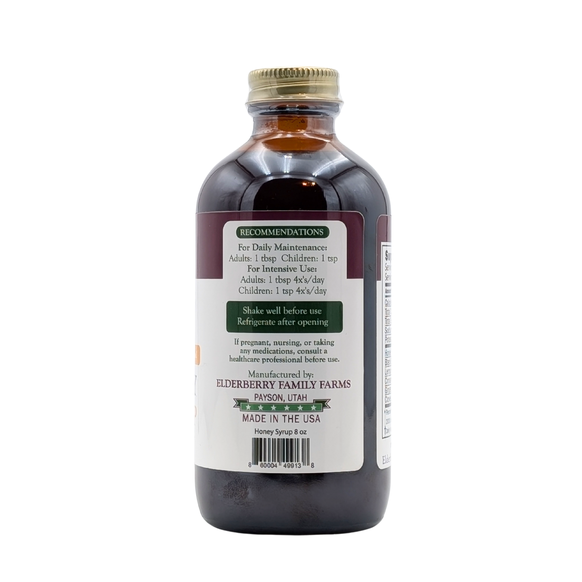 Elderberry Honey Syrup 8oz - Image 3